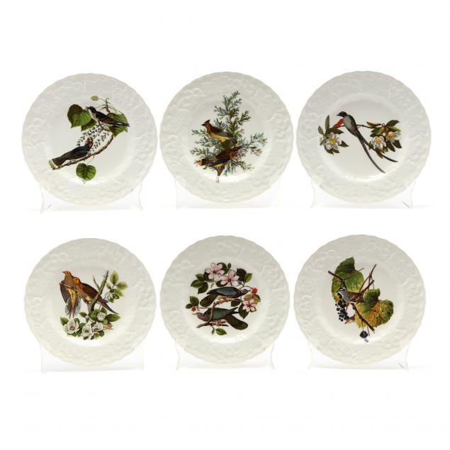 alfred-meakin-set-of-six-audubon-cabinet-plates
