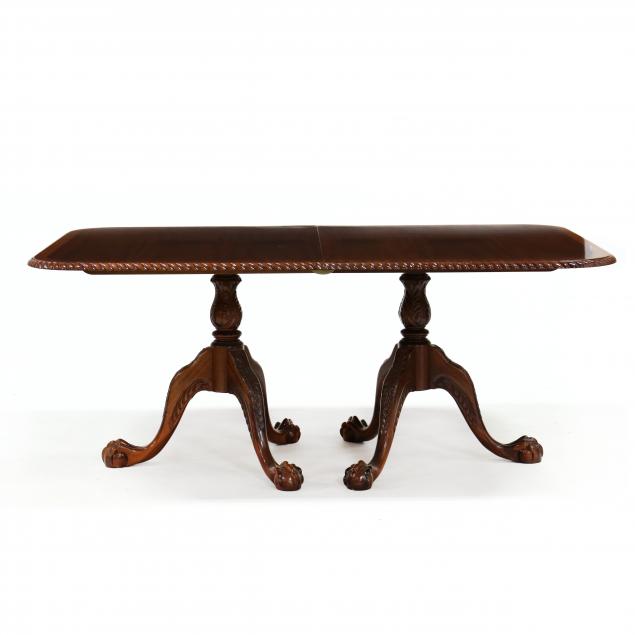 georgian-style-carved-and-banded-mahogany-dining-table