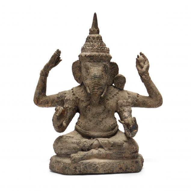 an-indian-or-thai-sculpture-of-ganesha