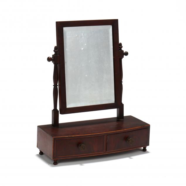 antique-american-mahogany-shaving-mirror