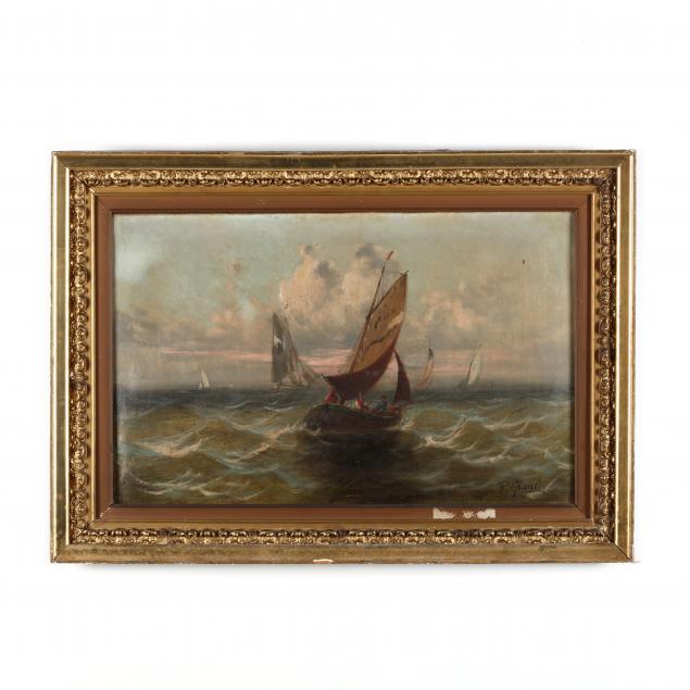 p-giani-italian-19th-century-i-fishing-boat-on-the-french-coast-i