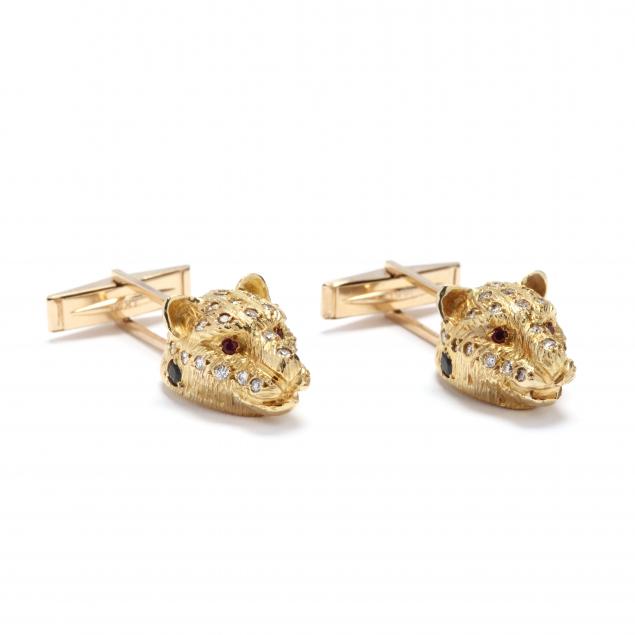 gold-and-gem-set-panther-motif-cufflinks