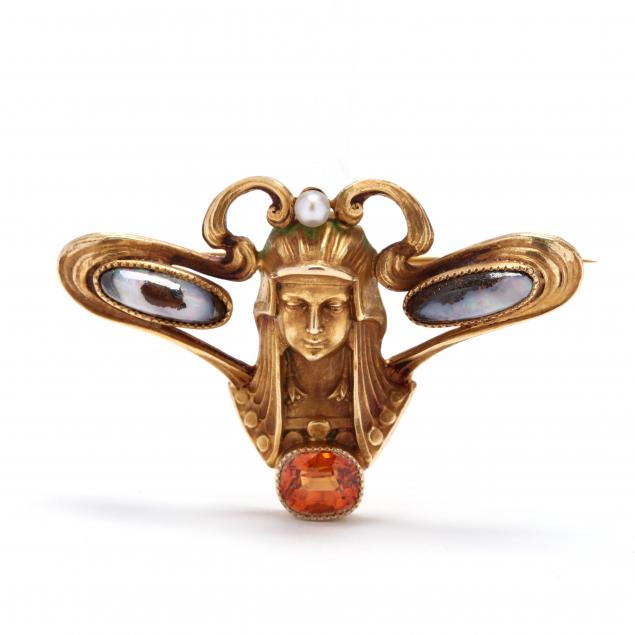 gem-set-egyptian-revival-brooch