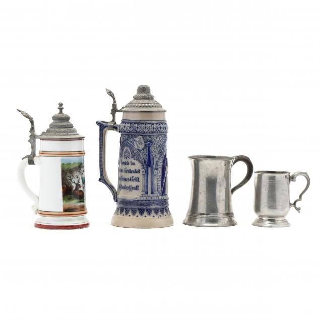 four-vintage-steins