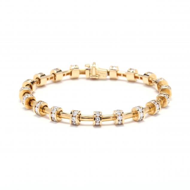 18kt-gold-and-diamond-bracelet-charles-krypell