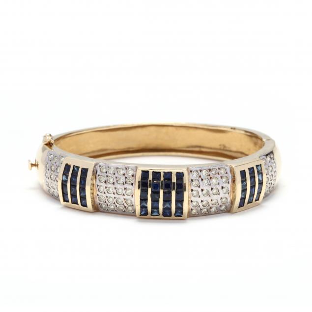 14kt-gold-sapphire-and-diamond-bracelet