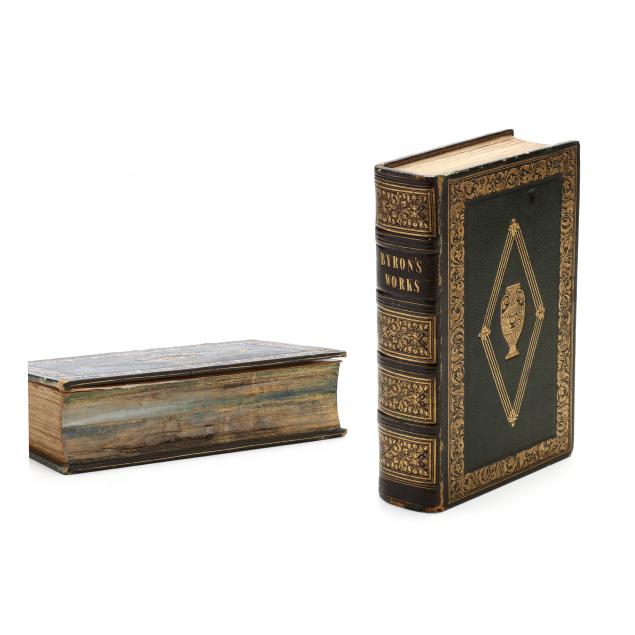 i-byron-s-works-i-with-split-fore-edge-paintings-one-being-r-m-s-i-titanic-i