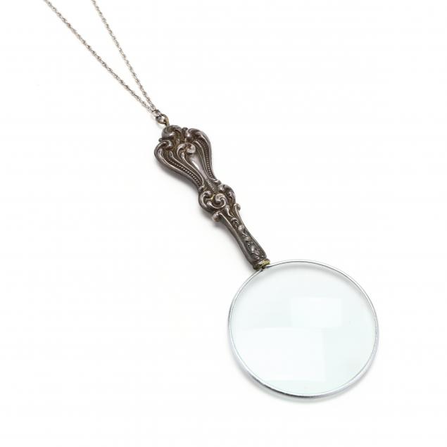 magnifying-glass-with-sterling-silver-handle-on-chain