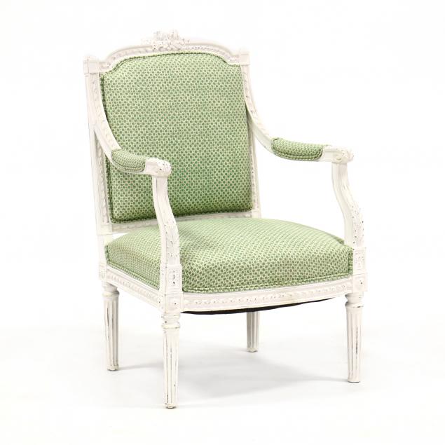 lois-xvi-style-carved-and-painted-fauteuil