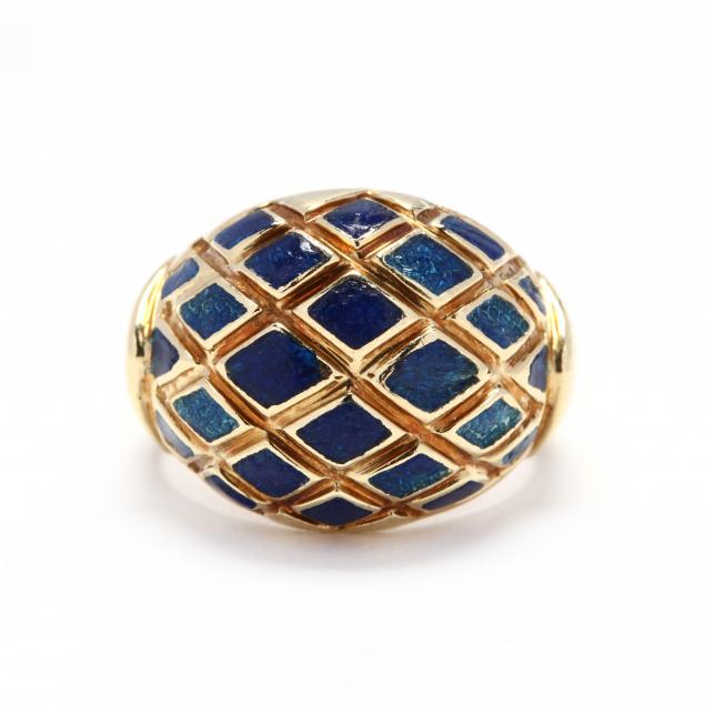 18kt-gold-and-enamel-ring-cartier