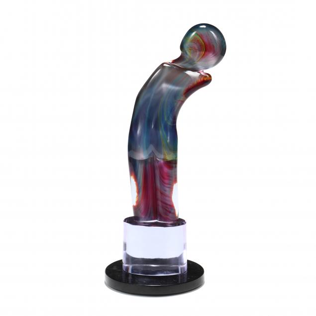 dino-rosin-italian-b-1948-i-figura-piana-i-rounded-slab-figure-glass-sculpture