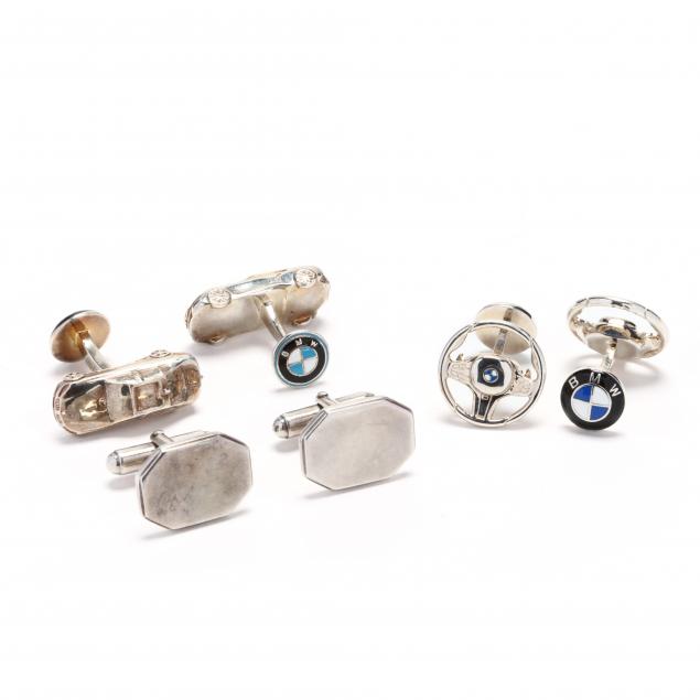 three-pairs-of-sterling-silver-cufflinks-tiffany-co
