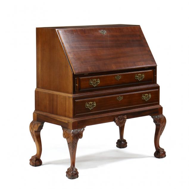 chippendale-style-mahogany-slant-front-desk
