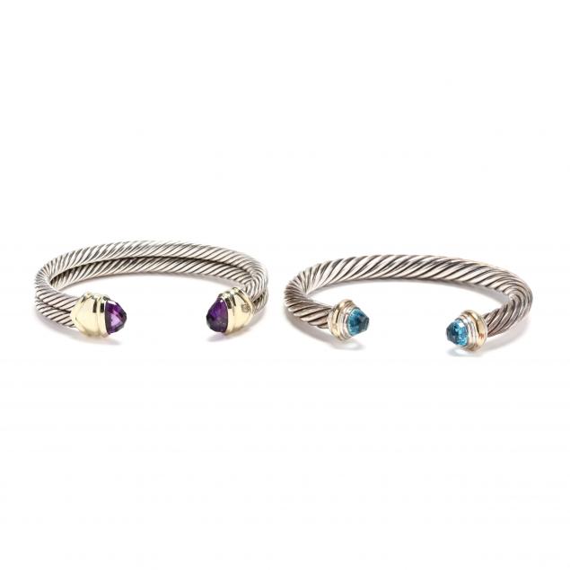two-sterling-silver-and-14kt-gold-gem-set-bracelets-david-yurman