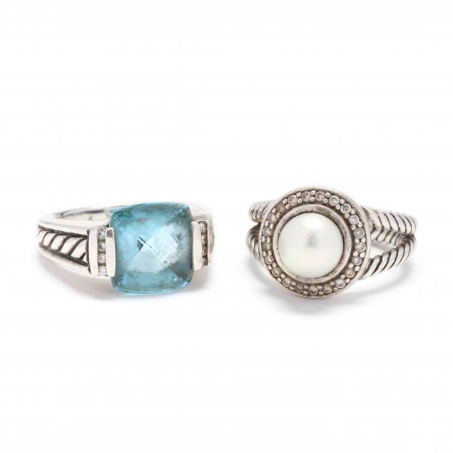 two-sterling-silver-and-gemstone-rings-david-yurman