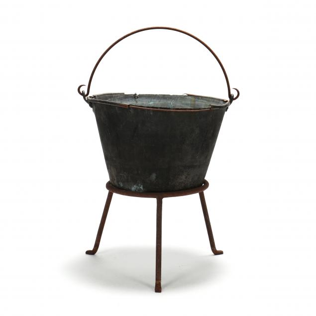 antique-copper-cauldron-on-stand