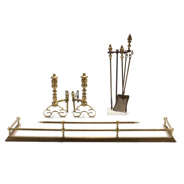 vintage-assembled-fireplace-set