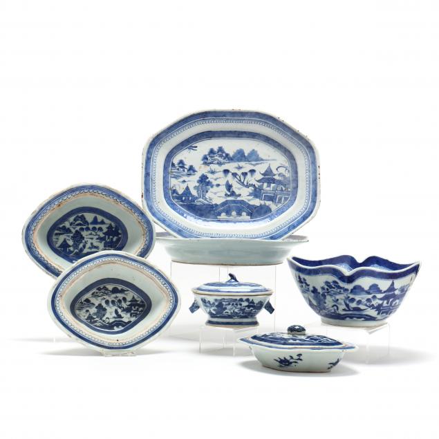 seven-canton-export-porcelain-serving-pieces