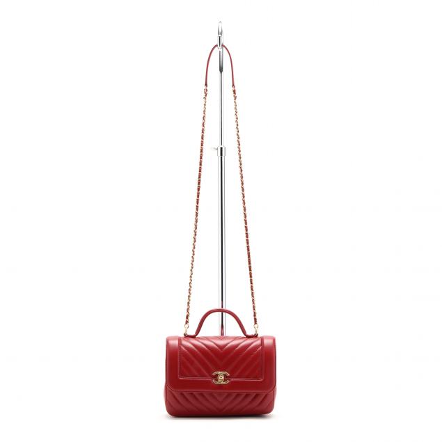 Chevron Stitched Red Lambskin Flap Bag, Chanel (Lot 117 - Upcoming: The  Important Spring Auction, Saturday, March 14thMar 14, 2020, 10:00am)