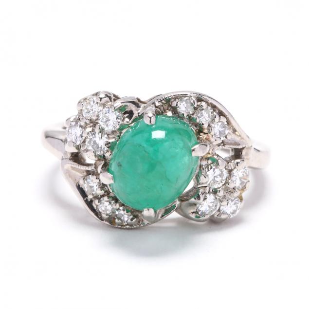 palladium-emerald-and-diamond-ring