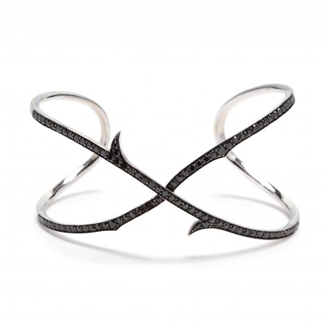 18kt-white-gold-and-black-diamond-stem-crossover-cuff-bracelet-stephen-webster