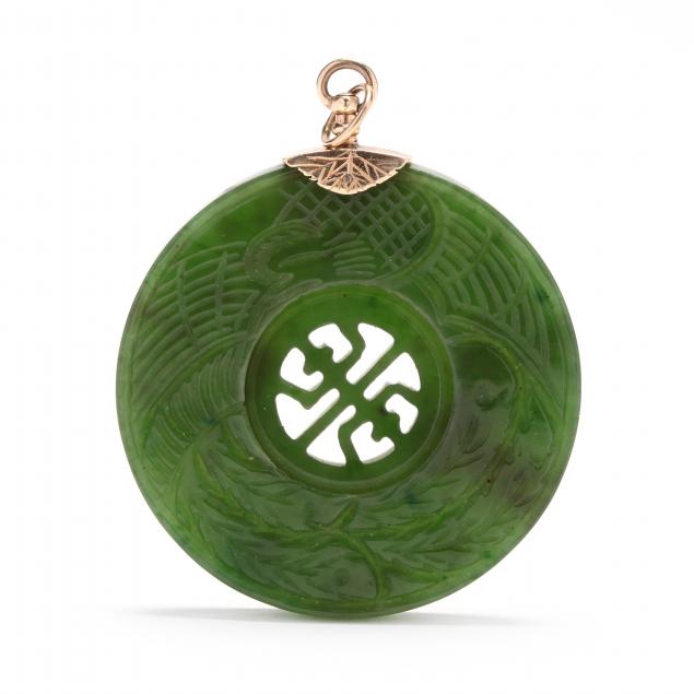 carved-chinese-nephrite-bi-disc-wedding-pendant