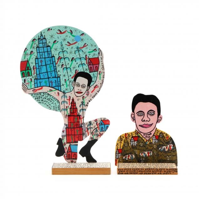 georgia-folk-art-howard-finster-two-self-portraits