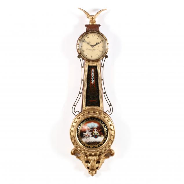 elmer-o-stennes-1911-1975-federal-style-eglomise-banjo-clock