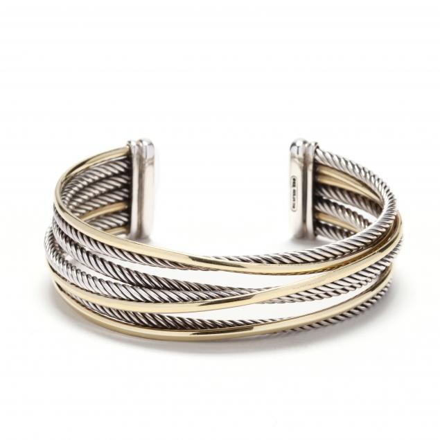 sterling-silver-and-18kt-gold-cuff-bracelet-david-yurman
