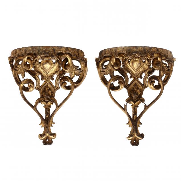 pair-of-large-rococo-revival-gilt-wall-brackets