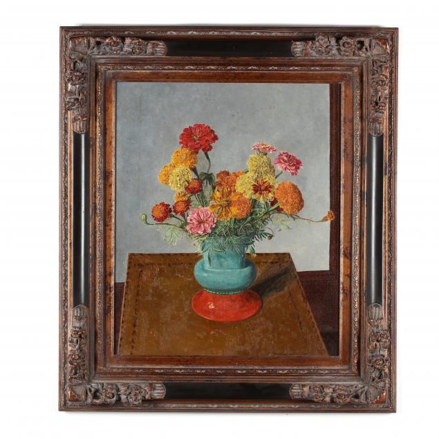 hans-weingaertner-german-nj-1896-1970-still-life-with-zinnias-marigolds