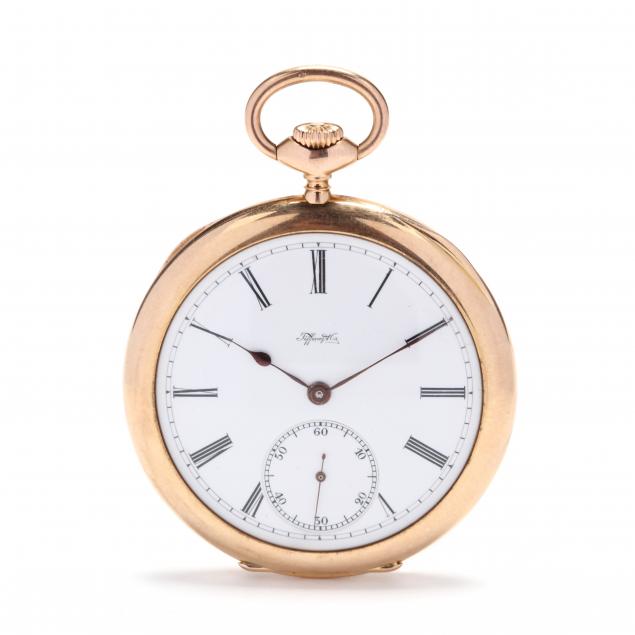antique-18kt-gold-open-face-pocket-watch-tiffany-co
