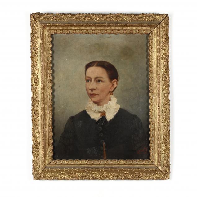 antique-portrait-of-a-woman-by-e-batty