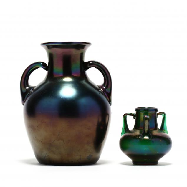 two-att-webb-bronze-glass-vases