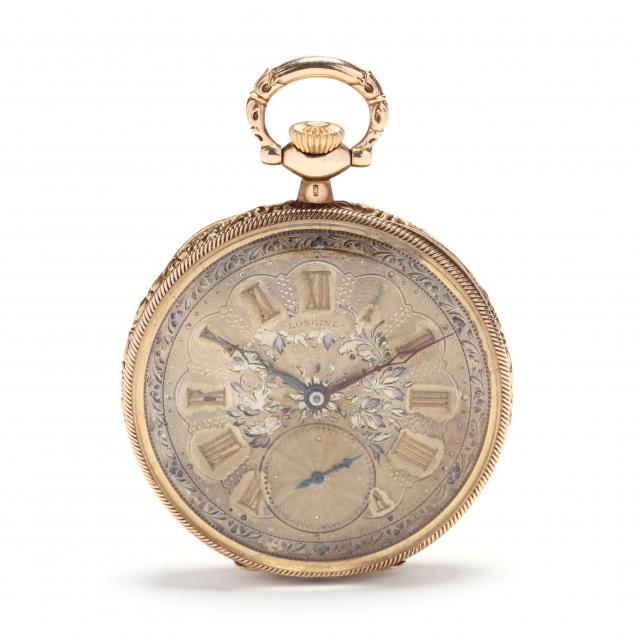 antique-14kt-gold-open-face-pocket-watch-longines