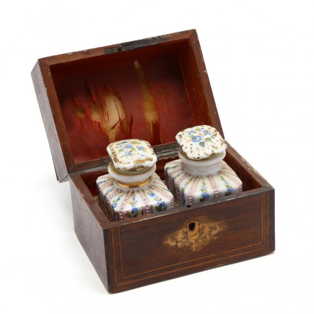 inlaid-french-tea-caddy-with-two-lidded-jars