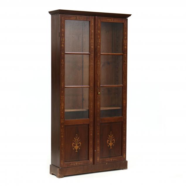 antique-continental-inlaid-bookshelf