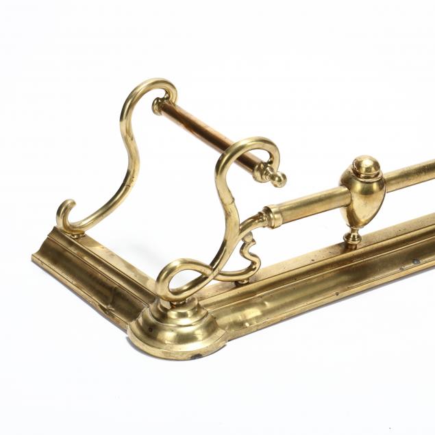 Art Nouveau Brass Fire Fender (Lot 496 - The March Estate AuctionMar 28 ...