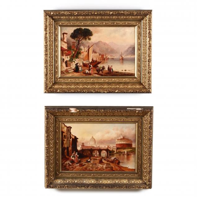 granville-perkins-ny-md-1830-1895-pair-of-italian-scenes