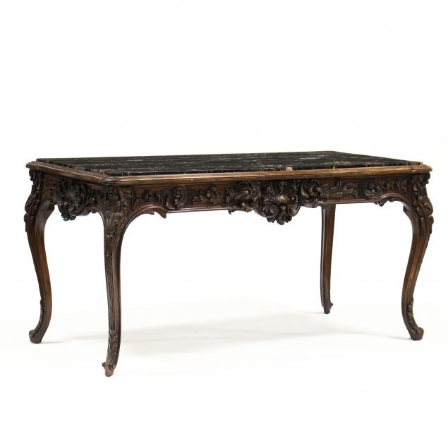 louis-xvi-style-carved-walnut-and-marble-top-center-table