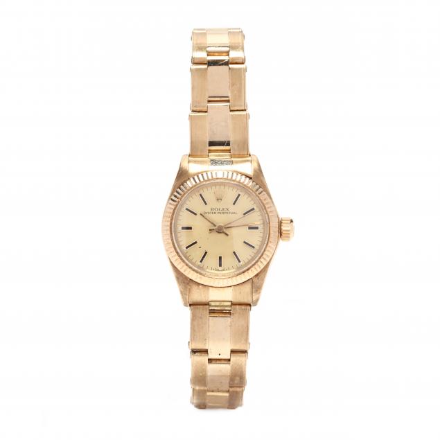 lady-s-14kt-oyster-perpetual-watch-rolex