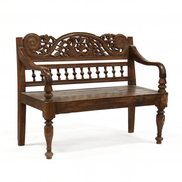 vintage-polynesian-carved-hardwood-bench