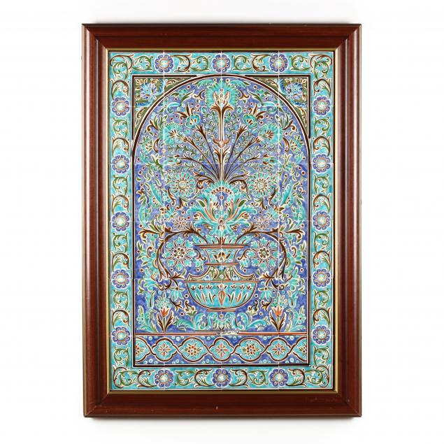 a-framed-mural-of-middle-eastern-tiles