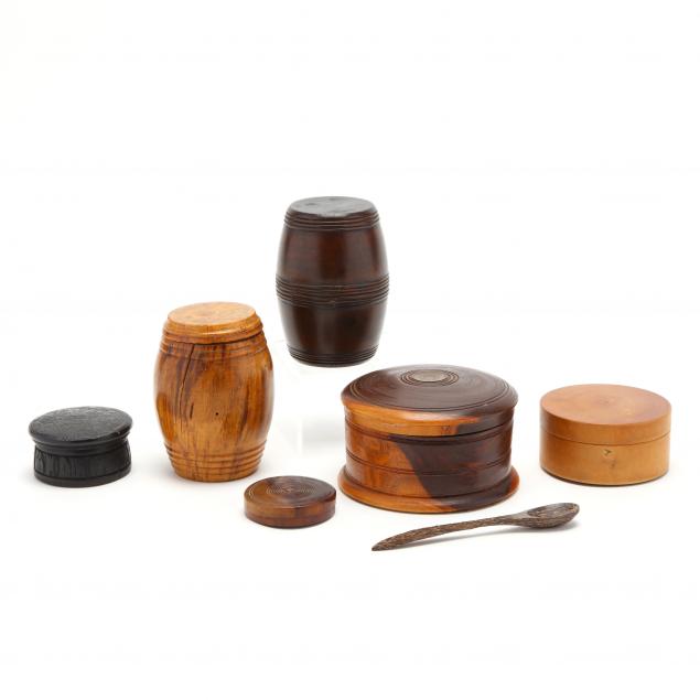 six-treen-ware-boxes