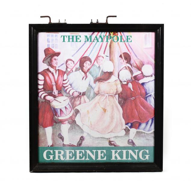 the-maypole-greene-king-double-sided-pub-sign