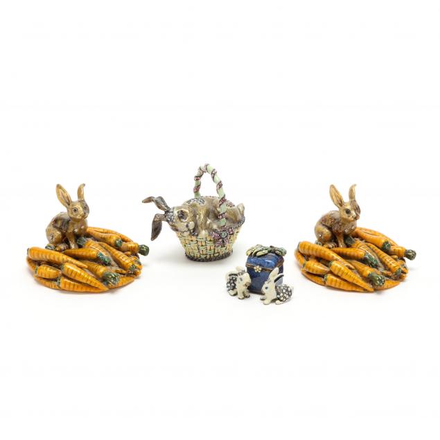 four-enamel-and-jewel-decorated-rabbits