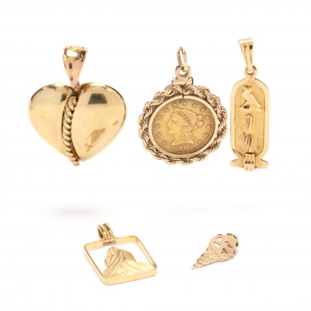 five-gold-charms-pendants