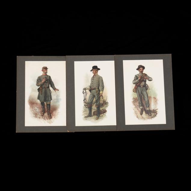 three-chromolithographs-showing-confederate-uniforms