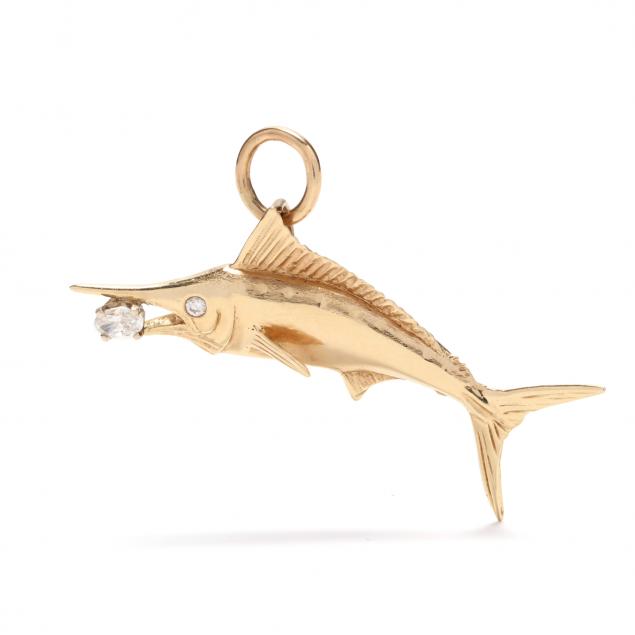 14kt-gold-and-diamond-marlin-motif-pendant-charm