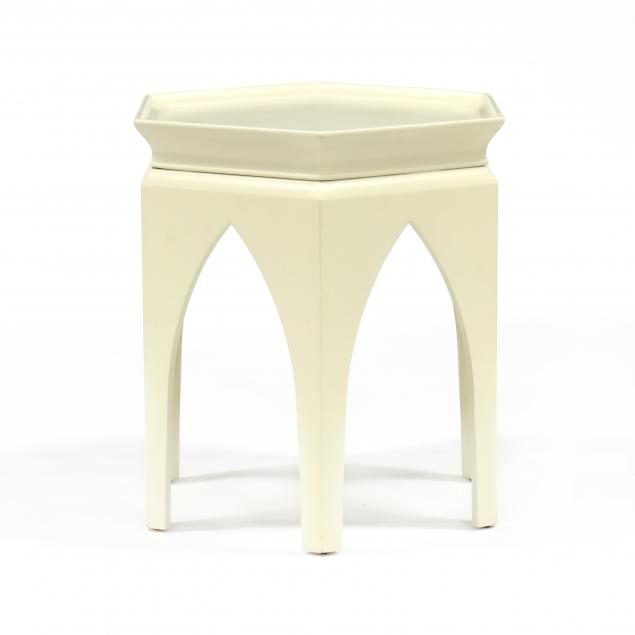 baker-hexagonal-lacquered-side-table